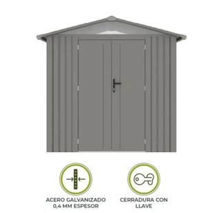 Caseta Jardín Metálica 240x168x220cm KIOSCO