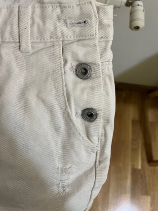 Mono corto vaquero blanco