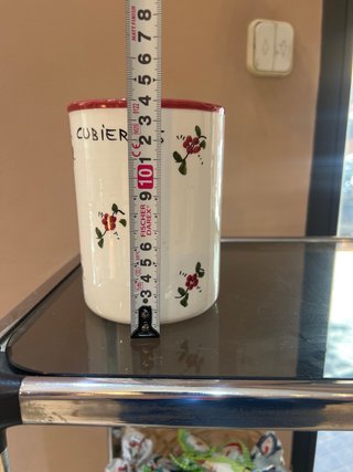 Recipiente para cubiertos de cerámica