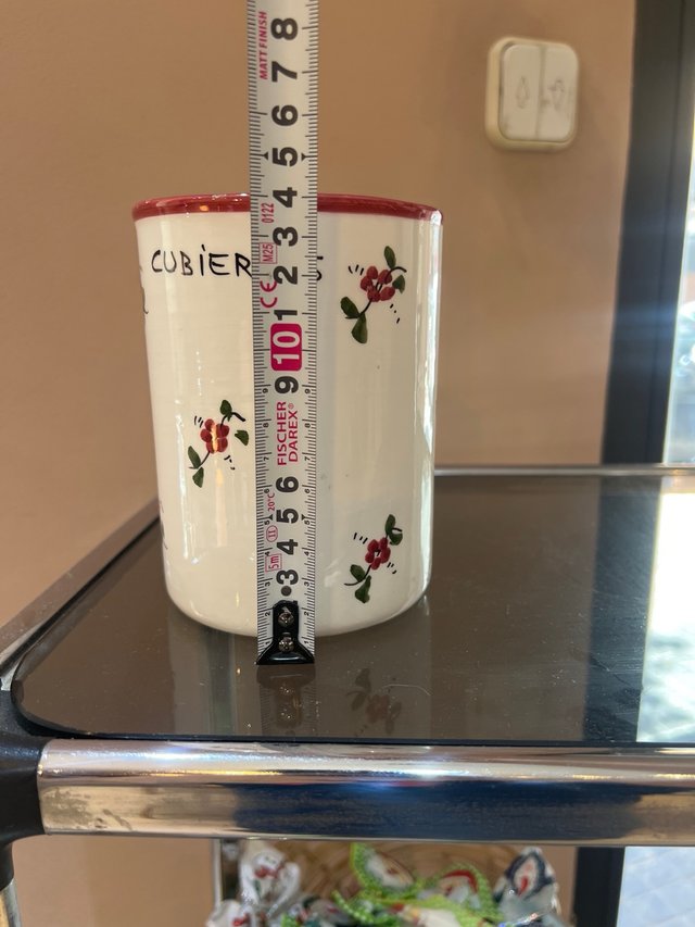 Recipiente para cubiertos de cerámica