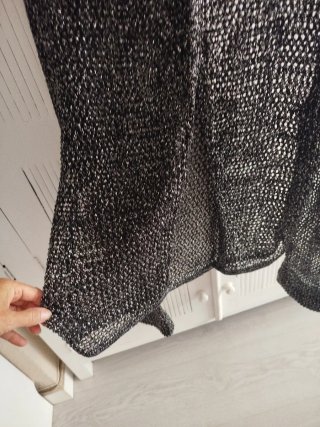 Jersey ZARA calado negro espalda abierta T.S