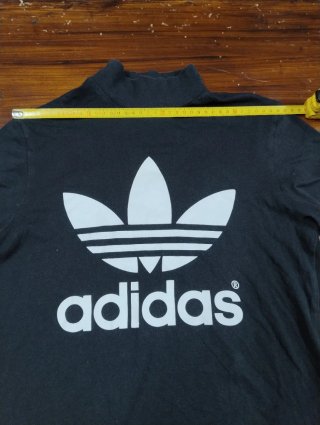 Adidas Originals T-shirt collo alto zip XS