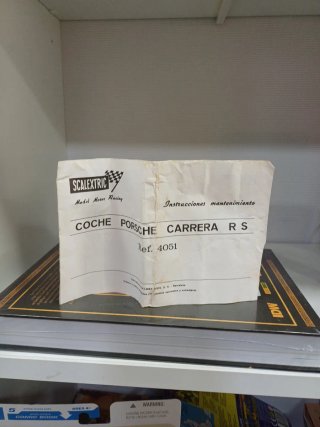 Coche Scalextric Porsche Carrera RS con Caja