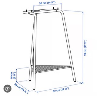 Caballete TILLSLAG IKEA blanco metal