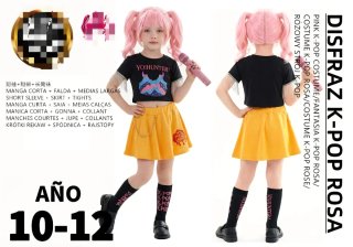 Disfraz K-Pop Rosa Tallas infantiles
