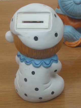 Pareja de huchas musicales porcelana