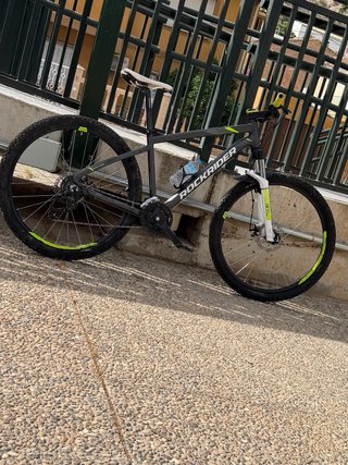 Bicicleta Rockrider 520 ST Negra/Verde