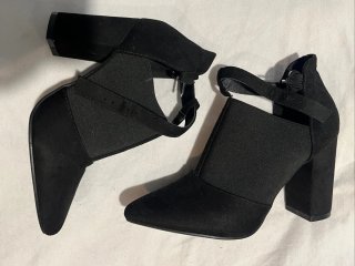 Botines negros tacón ancho