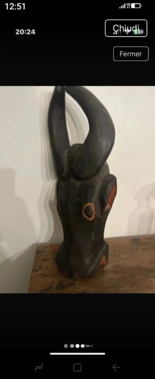 Maschera Africana etnica Mascara Madera