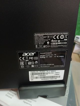 Acer Predator G3-710 i7-7700 PC Gaming