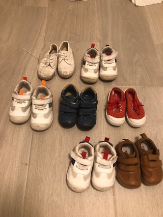 Lote 7 Zapatos Barefoot Bebé