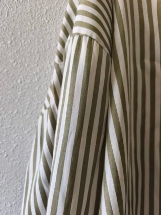 Camisa Zara Rayas Verde y Blanca Talla XL