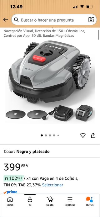 Robot cortacésped automático