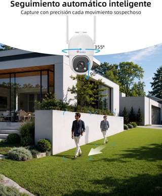 Ctronics Cámara 4G con Panel Solar 8W