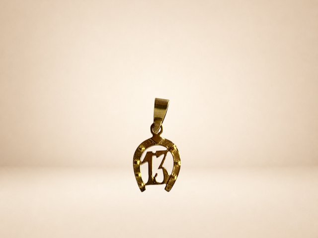 Colgante Herradura 18k