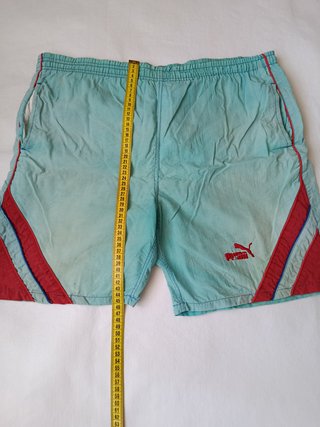 Bañador Puma Vintage Azul Claro y Rojo Talla S