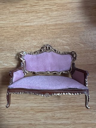 Conjunto Muebles Casa Muñecas Sofá y Mesa