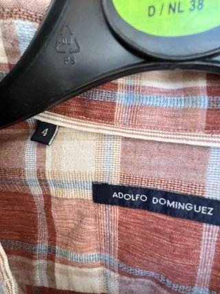 Camisa Adolfo Domínguez cuadros de lino