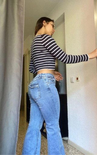 Pack de dos pieza pantalón vaquero y top