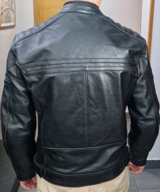 Chaqueta Piel Moto Talla S (48) Protecciones