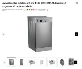 Lavavajillas Beko 45cm
