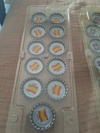 Chapas Vintage Banderas Países (Pringles) Mundial