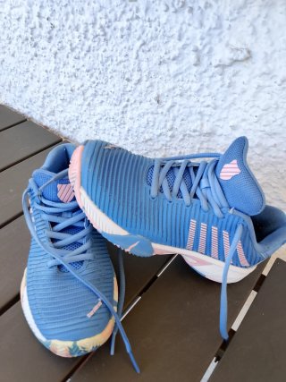 Zapatillas pádel K-Swiss mujer azul. Talla 36