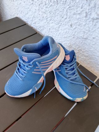 Zapatillas pádel K-Swiss mujer azul. Talla 36