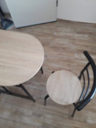 Mesa y 2 Sillas Cocina Ovalada