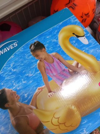 Hinchable Cisne Dorado 132cm