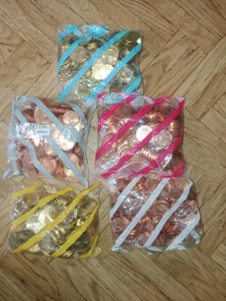 Bolsas 20,10,5,2,1 céntimos 1999 sin circular
