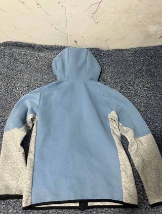 Sudadera Nike Tech Fleece Azul y Blanca