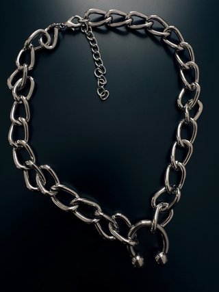 Collar gargantilla eslabones gruesos stainless S.
