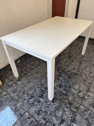 Mesa de cocina DM y metal 140x80