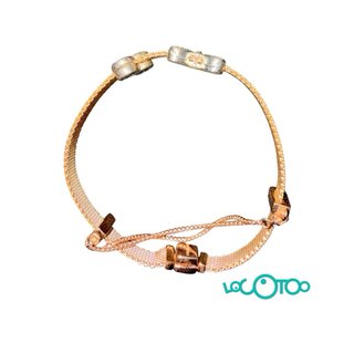 Pulsera Plata PANDORA CON 2 COLGANTES