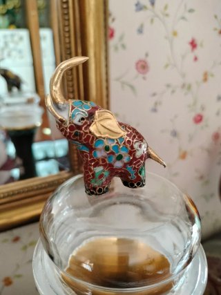 Elefante cloisonné cm 5,5x6