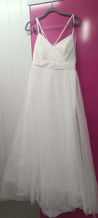 Vestido de Novia Blanco con Brillo