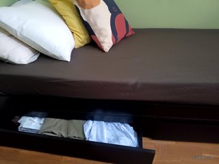 Cama individual con cajones y colchón