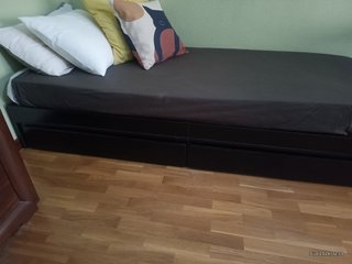 Cama individual con cajones y colchón