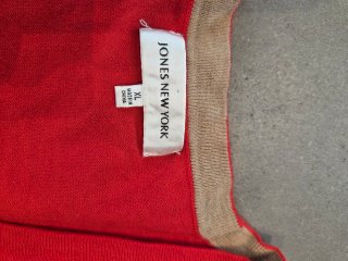 Jones New York Chaqueta Roja Talla XL