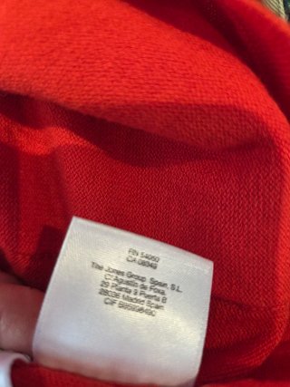 Jones New York Chaqueta Roja Talla XL