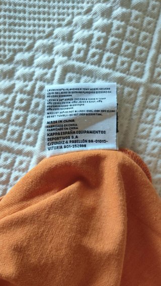 Sudadera Kappa con capucha naranja