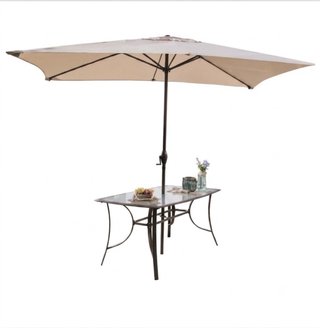 Conjunto mesa y sombrilla exterior