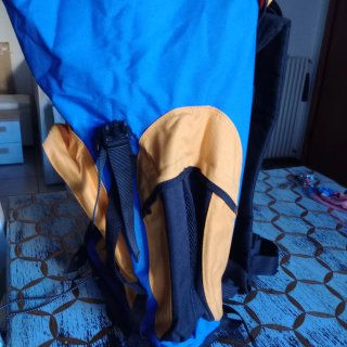 Zaino Trekking Nuovo Blu/Giallo