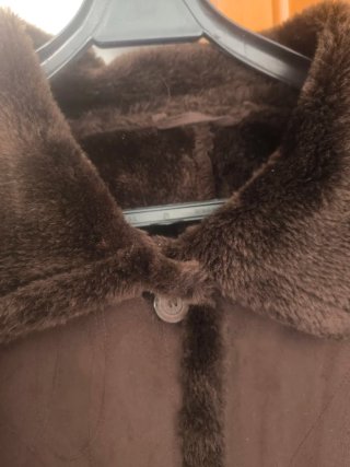 Abrigo largo marrón T XXL