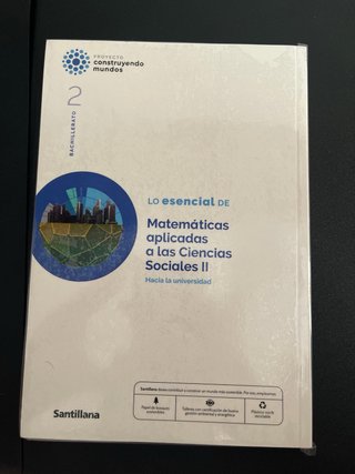 Matemáticas aplicadas a las Ciencias Sociales I...