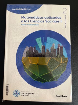 Matemáticas aplicadas a las Ciencias Sociales I...