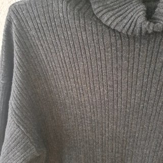 Jersey largo cuello alto punto otoño