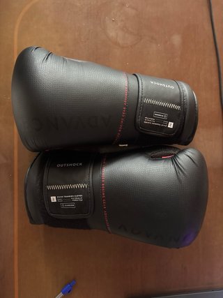 Guantes Boxeo Outshock Negro 14oz Decathlon