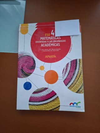 Matemáticas académicas 4 ESO de Anaya